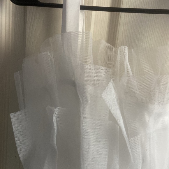 NWT isabelle’s closet white tulle mini dress (size: S) - Picture 3 of 4